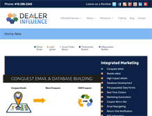 Tablet Screenshot of dealerinfluence.com